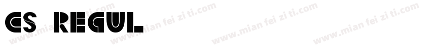 cs_regul字体转换