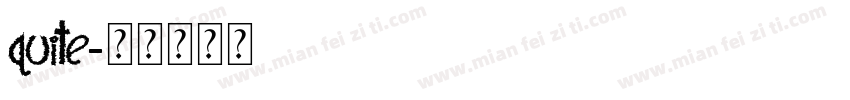 Quite字体转换