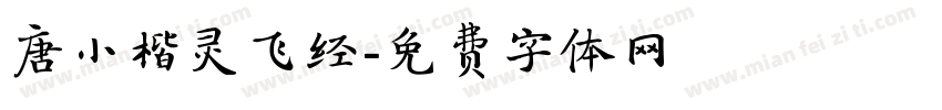 唐小楷灵飞经字体转换