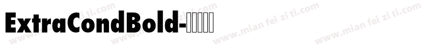 ExtraCondBold字体转换