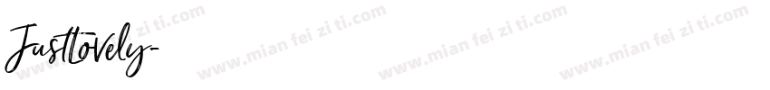 JustLovely字体转换