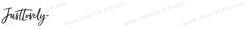 JustLovely字体转换