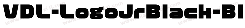 VDL-LogoJrBlack-Blac字体转换