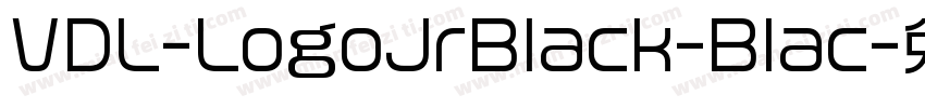 VDL-LogoJrBlack-Blac字体转换
