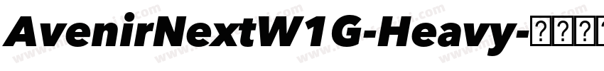 AvenirNextW1G-Heavy字体转换