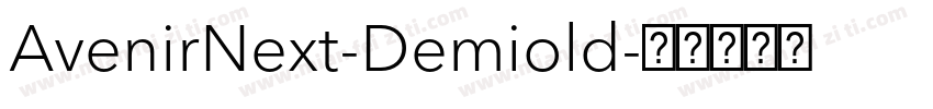 AvenirNext-Demiold字体转换