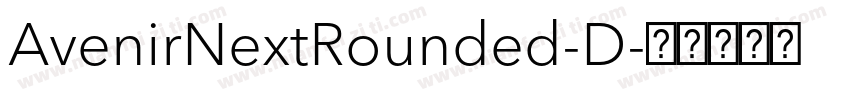 AvenirNextRounded-D字体转换