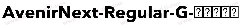 AvenirNext-Regular-G字体转换