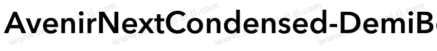 AvenirNextCondensed-DemiBold字体转换