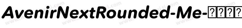 AvenirNextRounded-Me字体转换