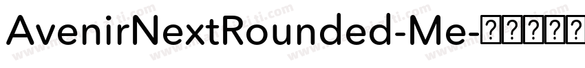 AvenirNextRounded-Me字体转换
