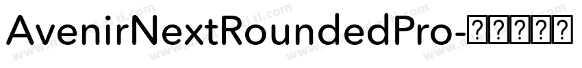 AvenirNextRoundedPro字体转换