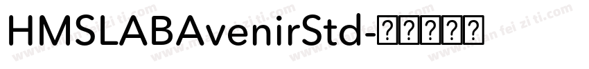 HMSLABAvenirStd字体转换