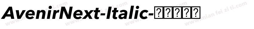 AvenirNext-Italic字体转换