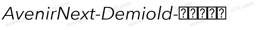 AvenirNext-Demiold字体转换