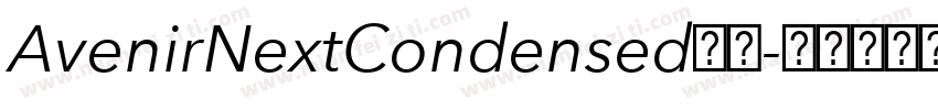 AvenirNextCondensed系列字体转换