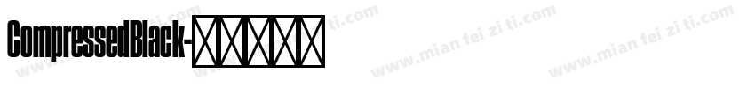 CompressedBlack字体转换