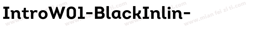 IntroW01-BlackInlin字体转换