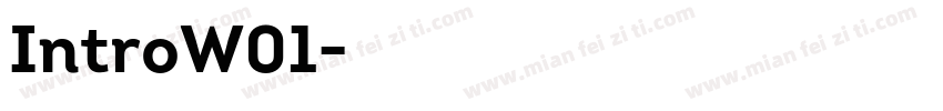 IntroW01字体转换