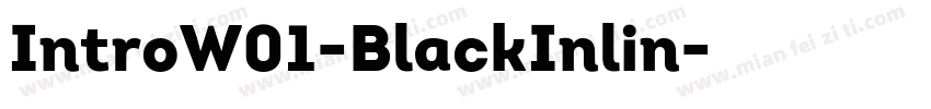 IntroW01-BlackInlin字体转换