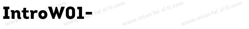 IntroW01字体转换