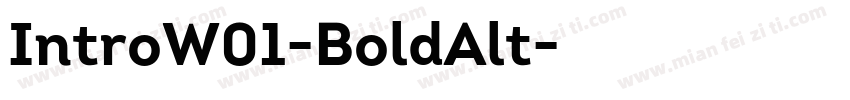 IntroW01-BoldAlt字体转换