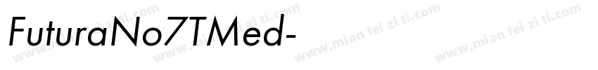 FuturaNo7TMed字体转换