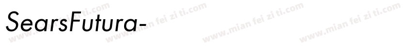 SearsFutura字体转换