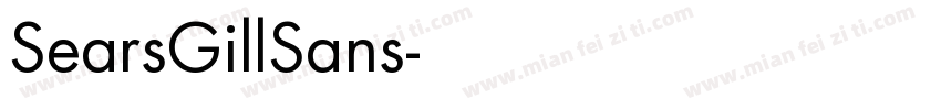 SearsGillSans字体转换
