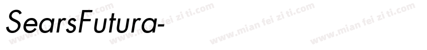 SearsFutura字体转换