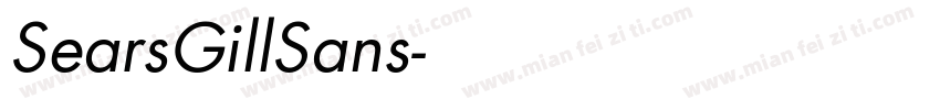 SearsGillSans字体转换