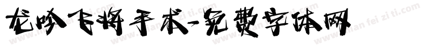 龙吟飞将手术字体转换