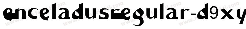 EnceladusRegular-d9xyE字体转换