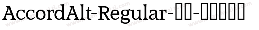 AccordAlt-Regular-普通字体转换