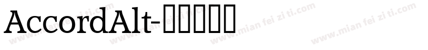 AccordAlt字体转换