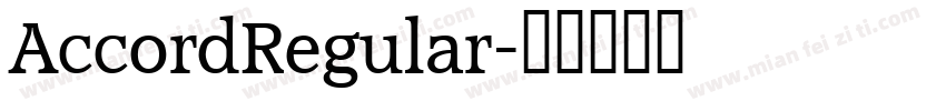 AccordRegular字体转换