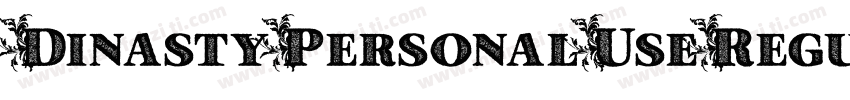 DinastyPersonalUseRegular-Vjrz字体转换
