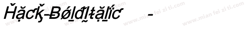 Hack-BoldItalic手机版字体转换