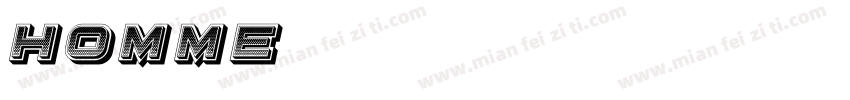 homme字体转换