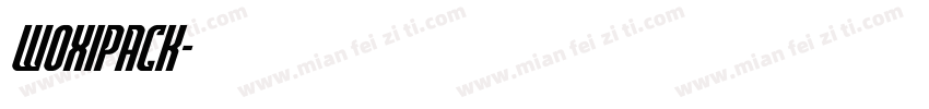 woxipack字体转换