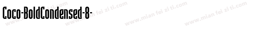Coco-BoldCondensed-8字体转换