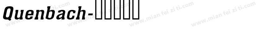 Quenbach字体转换