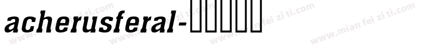 acherusferal字体转换