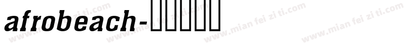 afrobeach字体转换