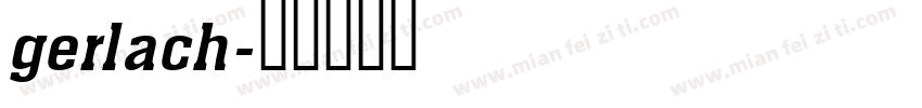 gerlach字体转换