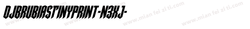 DjbRubiasTinyPrint-n3XJ字体转换