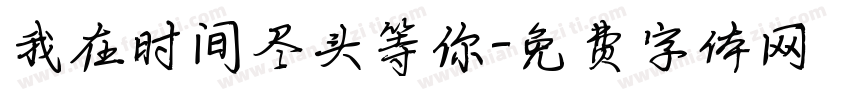 我在时间尽头等你字体转换