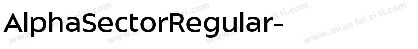 AlphaSectorRegular字体转换