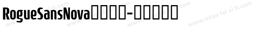 RogueSansNova字体查找字体转换