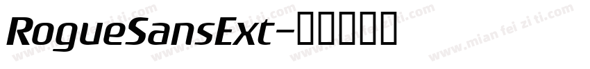 RogueSansExt字体转换
